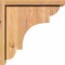 Ekena Millwork New Brighton Smooth Corbel w/Backplate, Western Red Cedar, 5 1/2"W x 14"D x 14"H COR06X14X14NEB01SWR - alternate 2